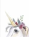 Picture of Flower Unicorn _GroupedProduct_Rectangle_Portrait_Mini_ _GroupedProduct_Rectangle_Portrait_Unframed_Print_Only_