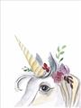 Picture of Flower Unicorn _GroupedProduct_Rectangle_Portrait_Mini_ _GroupedProduct_Rectangle_Portrait_Unframed_Print_Only_