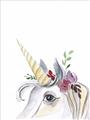 Picture of Flower Unicorn _GroupedProduct_Rectangle_Portrait_Mini_ _GroupedProduct_Rectangle_Portrait_Unframed_Print_Only_