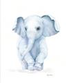 Picture of Baby Blue Elephant _GroupedProduct_Rectangle_Portrait_Mini_ _GroupedProduct_Rectangle_Portrait_Unframed_Print_Only_