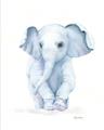 Picture of Baby Blue Elephant _GroupedProduct_Rectangle_Portrait_Mini_ _GroupedProduct_Rectangle_Portrait_Unframed_Print_Only_