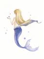 Picture of Blonde Mermaid _GroupedProduct_Rectangle_Portrait_Mini_ _GroupedProduct_Rectangle_Portrait_Unframed_Print_Only_