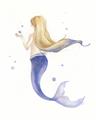 Picture of Blonde Mermaid _GroupedProduct_Rectangle_Portrait_Mini_ _GroupedProduct_Rectangle_Portrait_Unframed_Print_Only_