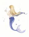 Picture of Blonde Mermaid _GroupedProduct_Rectangle_Portrait_Mini_ _GroupedProduct_Rectangle_Portrait_Unframed_Print_Only_