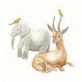 Picture of Safari Squad IV _GroupedProduct_Square_Mini_ _GroupedProduct_Square_Unframed_Print_Only_