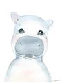 Picture of Halle Hippo _GroupedProduct_Rectangle_Portrait_Mini_ _GroupedProduct_Rectangle_Portrait_Unframed_Print_Only_