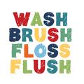 Picture of Wash Brush Floss _GroupedProduct_Square_Mini_ _GroupedProduct_Square_Unframed_Print_Only_
