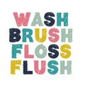 Picture of Wash Brush Floss II _GroupedProduct_Square_Mini_ _GroupedProduct_Square_Unframed_Print_Only_