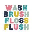 Picture of Wash Brush Floss II _GroupedProduct_Square_Mini_ _GroupedProduct_Square_Unframed_Print_Only_