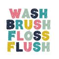 Picture of Wash Brush Floss II _GroupedProduct_Square_Mini_ _GroupedProduct_Square_Unframed_Print_Only_