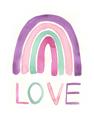 Picture of Love Rainbow _GroupedProduct_Rectangle_Portrait_Mini_ _GroupedProduct_Rectangle_Portrait_Unframed_Print_Only_