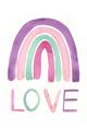 Picture of Love Rainbow _GroupedProduct_Rectangle_Portrait_Mini_ _GroupedProduct_Rectangle_Portrait_Unframed_Print_Only_