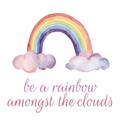 Picture of Rainbow Amongst the Clouds _GroupedProduct_Square_Mini_ _GroupedProduct_Square_Unframed_Print_Only_