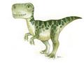 Picture of Green Dino _GroupedProduct_Rectangle_Landscape_Mini_ _GroupedProduct_Rectangle_Landscape_Unframed_Print_Only_