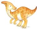 Picture of Yellow Dino _GroupedProduct_Rectangle_Landscape_Mini_ _GroupedProduct_Rectangle_Landscape_Unframed_Print_Only_