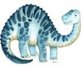 Picture of Blue Dino _GroupedProduct_Rectangle_Landscape_Mini_ _GroupedProduct_Rectangle_Landscape_Unframed_Print_Only_