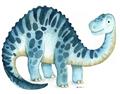 Picture of Blue Dino _GroupedProduct_Rectangle_Landscape_Mini_ _GroupedProduct_Rectangle_Landscape_Unframed_Print_Only_