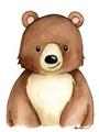 Picture of Woodland Bear _GroupedProduct_Rectangle_Portrait_Mini_ _GroupedProduct_Rectangle_Portrait_Unframed_Print_Only_