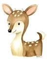 Picture of Woodland Deer _GroupedProduct_Rectangle_Portrait_Mini_ _GroupedProduct_Rectangle_Portrait_Unframed_Print_Only_