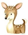 Picture of Woodland Deer _GroupedProduct_Rectangle_Portrait_Mini_ _GroupedProduct_Rectangle_Portrait_Unframed_Print_Only_