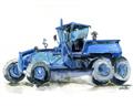 Picture of Blue Tractor  _GroupedProduct_Rectangle_Landscape_Mini_ _GroupedProduct_Rectangle_Landscape_Unframed_Print_Only_
