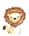 Picture of Nursery Lion _GroupedProduct_Rectangle_Portrait_Mini_ _GroupedProduct_Rectangle_Portrait_Unframed_Print_Only_