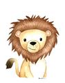 Picture of Nursery Lion _GroupedProduct_Rectangle_Portrait_Mini_ _GroupedProduct_Rectangle_Portrait_Unframed_Print_Only_
