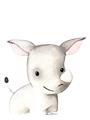 Picture of Nursery Rhino _GroupedProduct_Rectangle_Portrait_Mini_ _GroupedProduct_Rectangle_Portrait_Unframed_Print_Only_