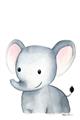 Picture of Nursery Elephant _GroupedProduct_Rectangle_Portrait_Mini_ _GroupedProduct_Rectangle_Portrait_Unframed_Print_Only_