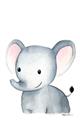 Picture of Nursery Elephant _GroupedProduct_Rectangle_Portrait_Mini_ _GroupedProduct_Rectangle_Portrait_Unframed_Print_Only_