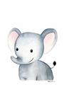 Picture of Nursery Elephant _GroupedProduct_Rectangle_Portrait_Mini_ _GroupedProduct_Rectangle_Portrait_Unframed_Print_Only_
