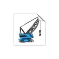 Picture of Construction Crane _GroupedProduct_Square_Mini_ _GroupedProduct_Square_Unframed_Print_Only_
