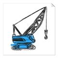 Picture of Construction Crane _GroupedProduct_Square_Mini_ _GroupedProduct_Square_Unframed_Print_Only_