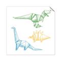 Picture of Geo Dinosaurs I _GroupedProduct_Square_Mini_ _GroupedProduct_Square_Unframed_Print_Only_