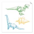 Picture of Geo Dinosaurs I _GroupedProduct_Square_Mini_ _GroupedProduct_Square_Unframed_Print_Only_