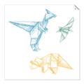 Picture of Geo Dinosaurs II _GroupedProduct_Square_Mini_ _GroupedProduct_Square_Unframed_Print_Only_