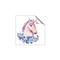Picture of Pink Floral Unicorn _GroupedProduct_Square_Mini_ _GroupedProduct_Square_Unframed_Print_Only_