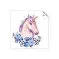 Picture of Pink Floral Unicorn _GroupedProduct_Square_Mini_ _GroupedProduct_Square_Unframed_Print_Only_