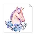 Picture of Pink Floral Unicorn _GroupedProduct_Square_Mini_ _GroupedProduct_Square_Unframed_Print_Only_