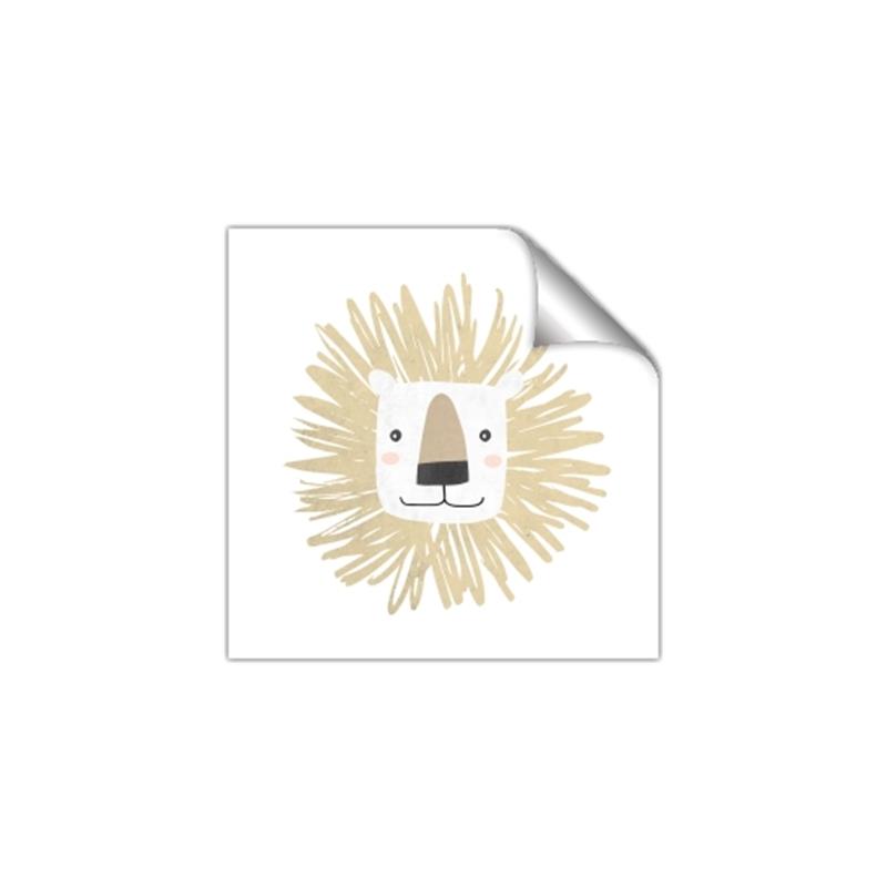 Picture of Lion Drawing _GroupedProduct_Square_Mini_ _GroupedProduct_Square_Unframed_Print_Only_