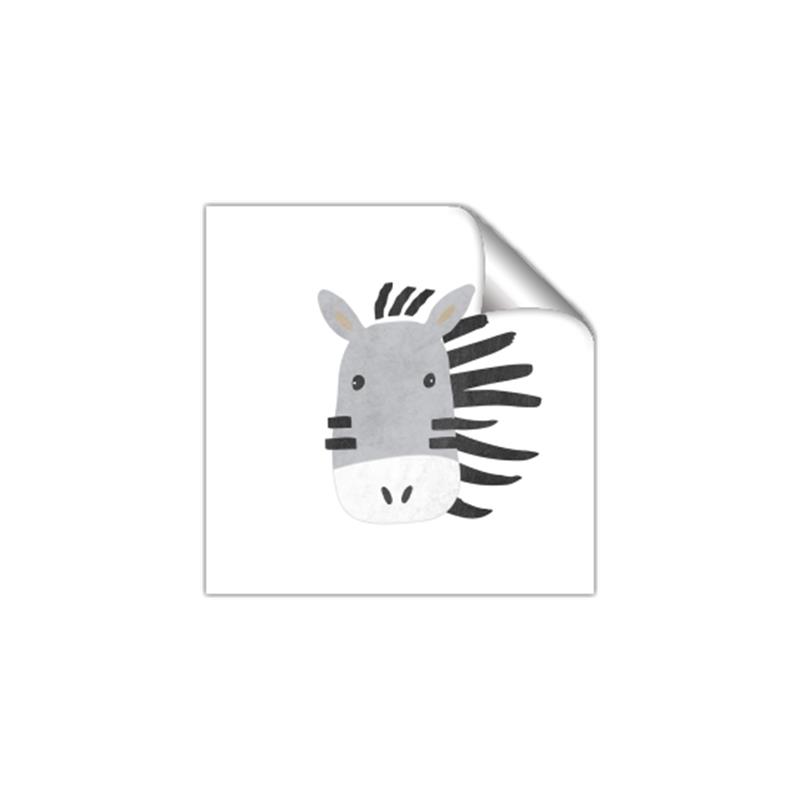 Picture of Zebra Drawing _GroupedProduct_Square_Mini_ _GroupedProduct_Square_Unframed_Print_Only_