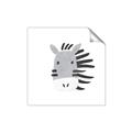 Picture of Zebra Drawing _GroupedProduct_Square_Mini_ _GroupedProduct_Square_Unframed_Print_Only_