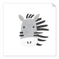 Picture of Zebra Drawing _GroupedProduct_Square_Mini_ _GroupedProduct_Square_Unframed_Print_Only_