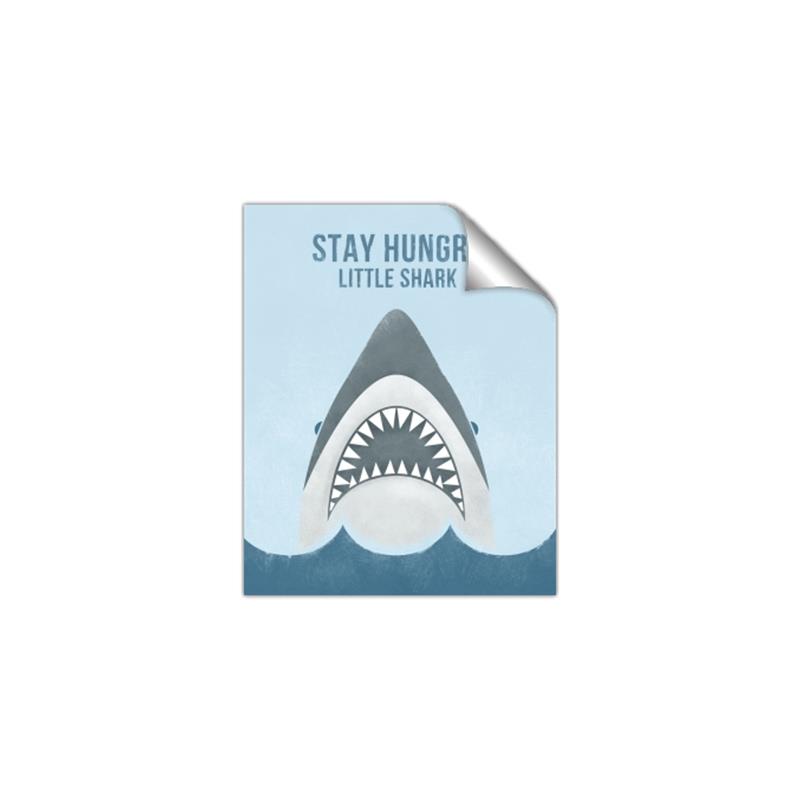 Picture of Stay Hungry Shark _GroupedProduct_Rectangle_Portrait_Mini_ _GroupedProduct_Rectangle_Portrait_Unframed_Print_Only_