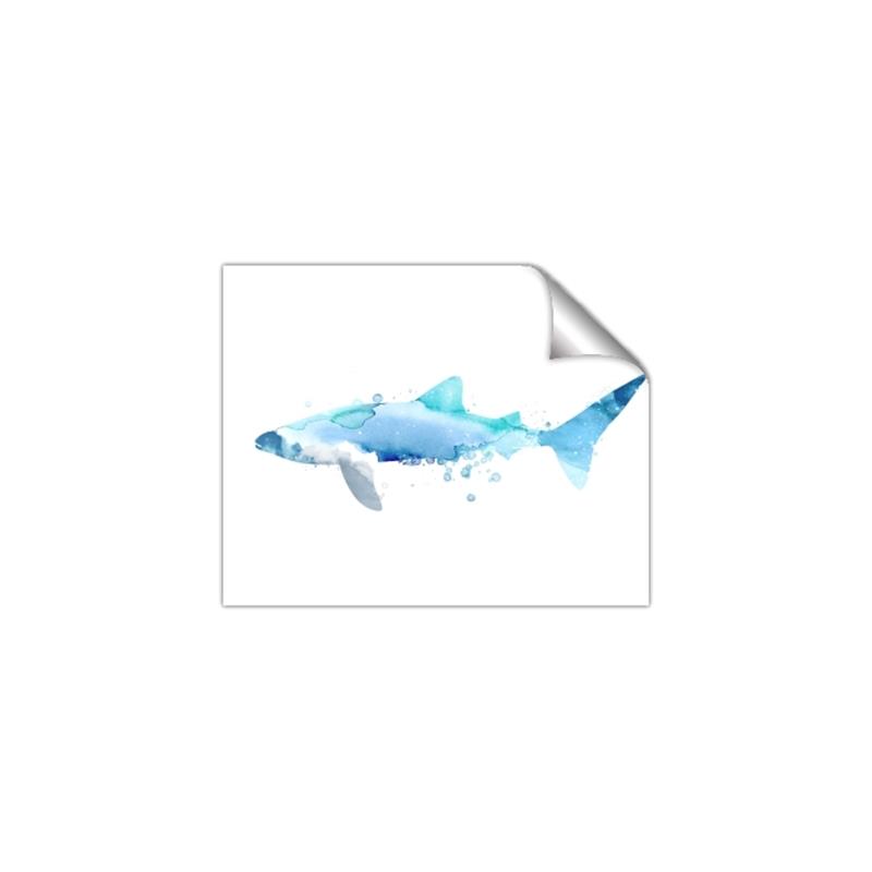 Picture of Blue Splash Shark III _GroupedProduct_Rectangle_Landscape_Mini_ _GroupedProduct_Rectangle_Landscape_Unframed_Print_Only_