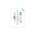 Picture of Mint Numbers _GroupedProduct_Rectangle_Portrait_Mini_ _GroupedProduct_Rectangle_Portrait_Unframed_Print_Only_