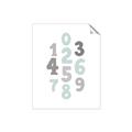 Picture of Mint Numbers _GroupedProduct_Rectangle_Portrait_Mini_ _GroupedProduct_Rectangle_Portrait_Unframed_Print_Only_
