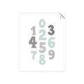 Picture of Mint Numbers _GroupedProduct_Rectangle_Portrait_Mini_ _GroupedProduct_Rectangle_Portrait_Unframed_Print_Only_