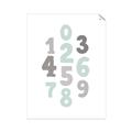 Picture of Mint Numbers _GroupedProduct_Rectangle_Portrait_Mini_ _GroupedProduct_Rectangle_Portrait_Unframed_Print_Only_