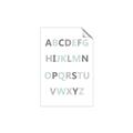 Picture of Mint Alphabet I _GroupedProduct_Rectangle_Portrait_Mini_ _GroupedProduct_Rectangle_Portrait_Unframed_Print_Only_